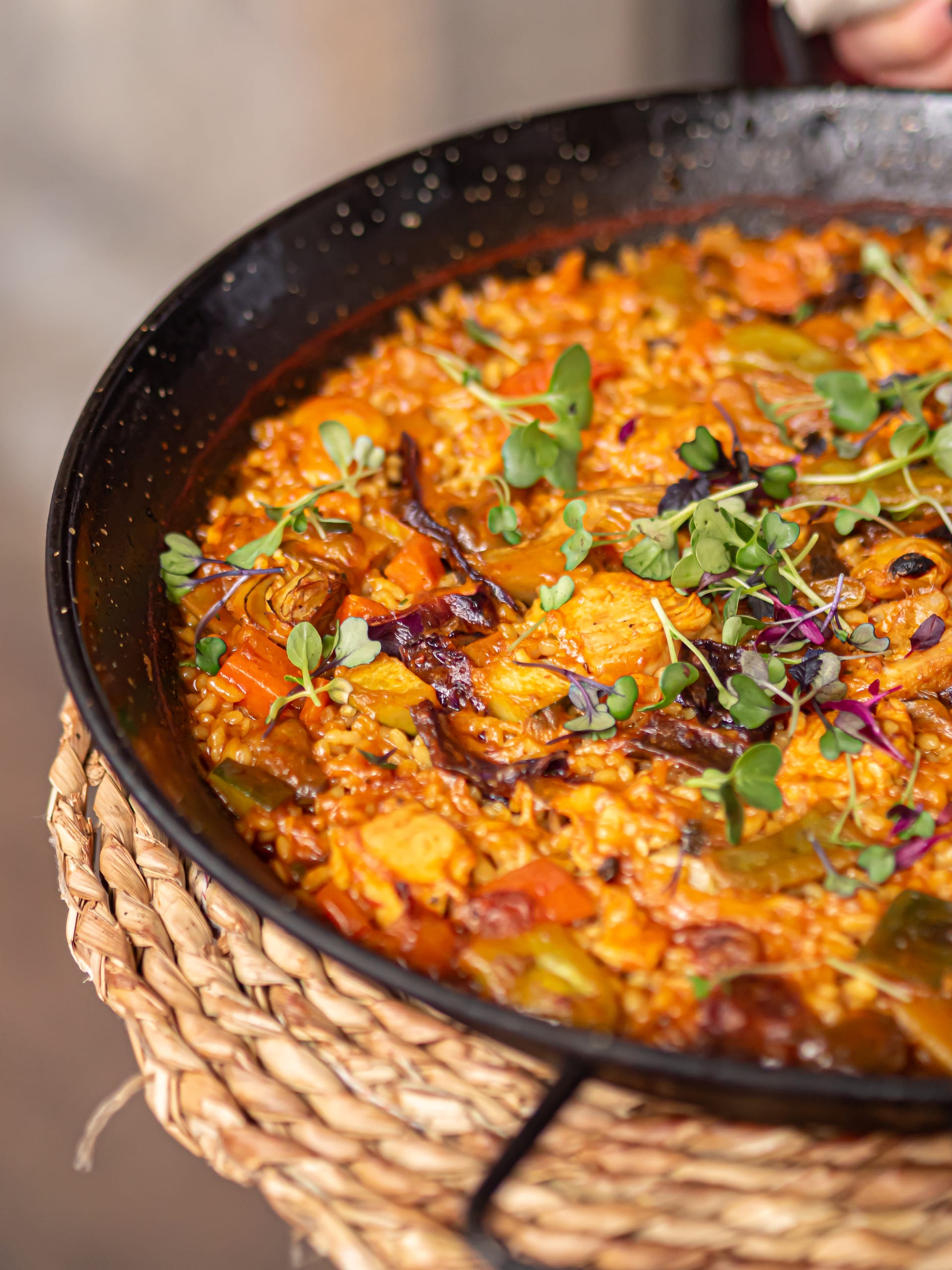 Paella de verduras